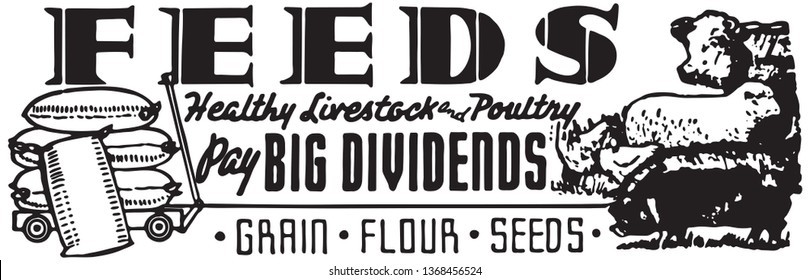 Feeds - Retro Ad Art Banner