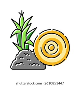 feedstock biomass color icon vector. feedstock biomass sign. isolated symbol illustration
