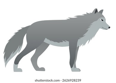 Feel the call of the wild with this wolf vector.