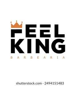 FEEL KING Barber Shop Logo Design | Royalty-Free Images, Stock Photos | Barber Shop Illustration Design | Barber Shop Stock Illustration Images