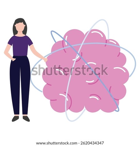 Feel mind calm Vector illustration which can easily modify or edit which can easily modify or edit

