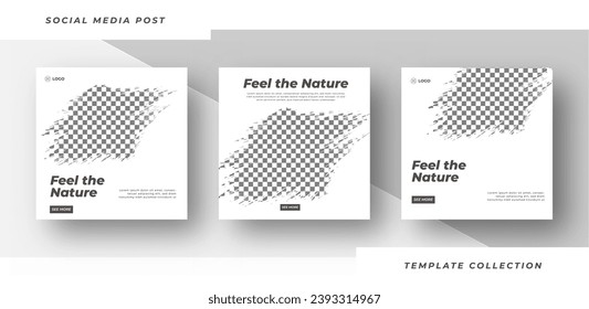 Feel the nature world environment day of nature promotion banner social media 