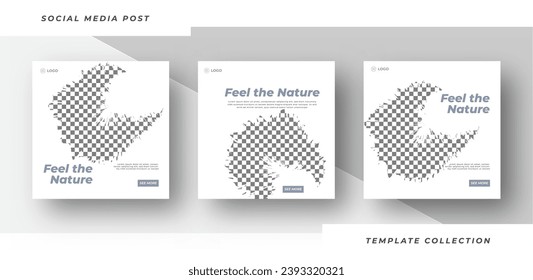 Feel the nature world environment day of nature promotion banner social media 