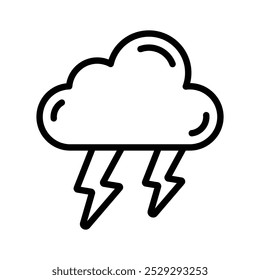Feel the power of nature with our Thundering Vector Icon