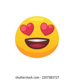 Sintiendo expresión. Enfrentar un icono plano de emoji para el diseño web. Icono circular sonriendo, riendo y llorando ilustraciones vectoriales aisladas