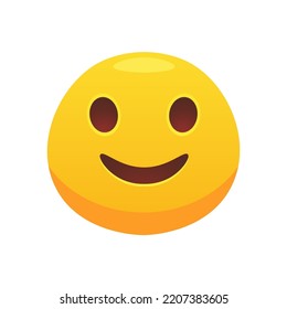 Feeling expression. Face emoji icon for web design. Cartoon yellow emotion circle icon