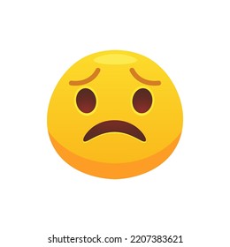 Feeling. Face emoji flat icon for web design. Cartoon yellow emotion circle icon smiling, laughing and crying isolated vector illustration