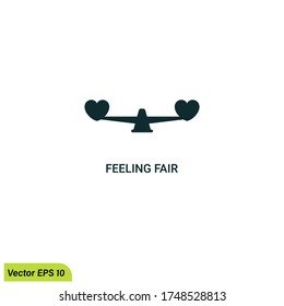 feeling fair icon illustration vector eps 10 logo template