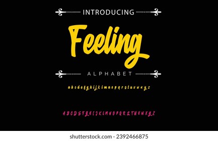 Feeling Graffiti font text effect, spray and street text style