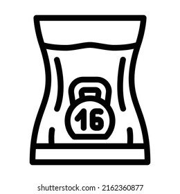 feeling of heaviness line icon vector. feeling of heaviness sign. isolated contour symbol black illustration
