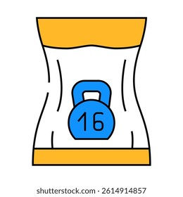 feeling of heaviness line icon vector. feeling of heaviness sign. isolated symbol illustration