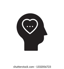 feeling icon vector glyph design