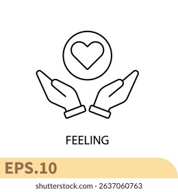 feeling icons  symbol vector elements for infographic web
