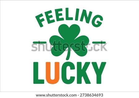 Feeling lucky with shamrock on St. Patrick's Day celebration