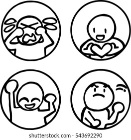 Feeling : sad, love, happy and angry