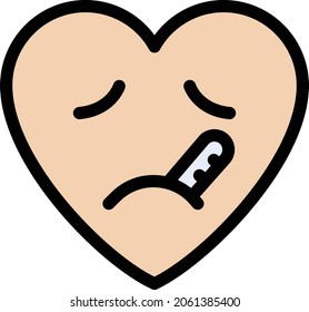 feeling vector colour line  icon