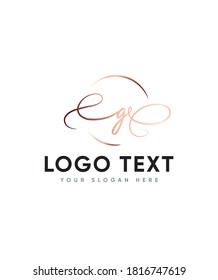 It's feels incredibly elegant and flowing letter type G  logo template, Vector logo for business and company identity 