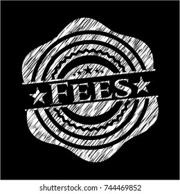 Fees chalkboard emblem