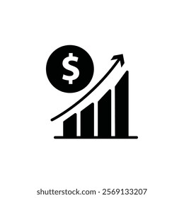 Fees Increase icon Vector flat thin line illustration