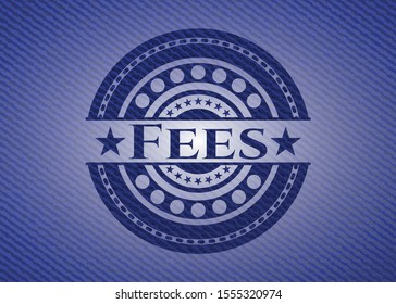 Fees jean background. Vector Illustration. Detailed.