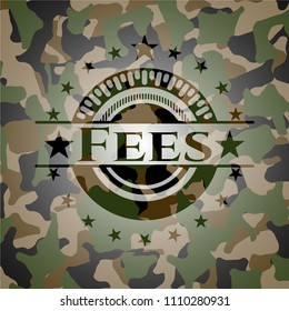  Fees on camouflaged pattern