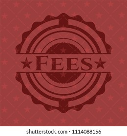  Fees retro red emblem