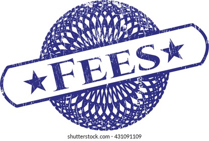 Fees rubber grunge texture stamp