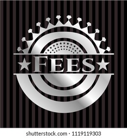 Fees silvery emblem or badge