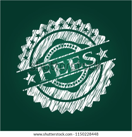 Fees written with chalkboard texture