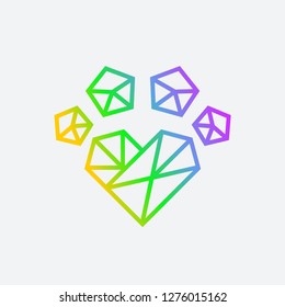 Feet Animals Geometric