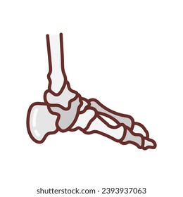 Feet Bone icon in vector. Logotype