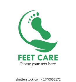 Feet care logo design template illsutration