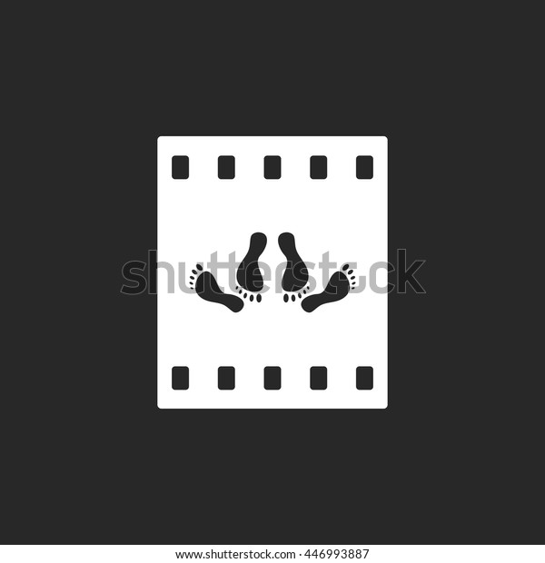 Feet Couple On Video Tape Sign Stock Vector Royalty Free 446993887