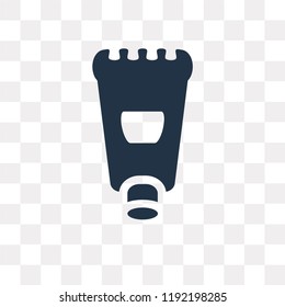 Feet Cream vector icon isolated on transparent background, Feet Cream transparency concept can be used web and mobile
