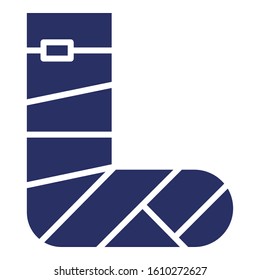 
Feet Fracture Isolated Vector icon which can be easily modified or edit
