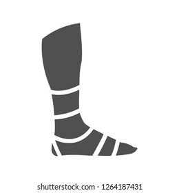 Feet Fracture Vector Icon