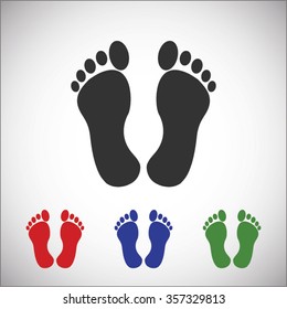 Feet Icon Stock Vector (Royalty Free) 357329813 | Shutterstock