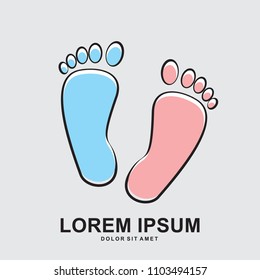 feet icon vector