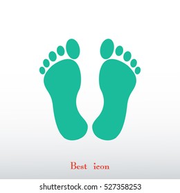 feet icon, vector best flat icon EPS