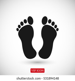 feet icon, vector best flat icon EPS