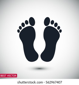 feet icon, vector best flat icon EPS