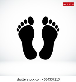 feet icon, vector best flat icon EPS