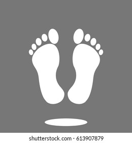feet icon, vector best flat icon EPS