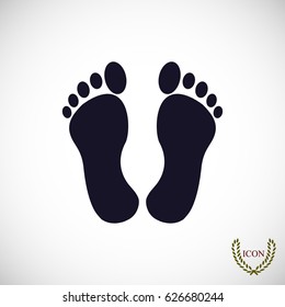 feet icon, vector best flat icon EPS