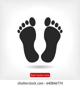 feet icon, vector best flat icon EPS