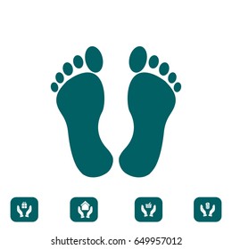 feet icon, vector best flat icon EPS