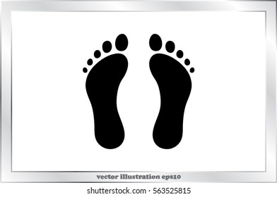 Feet icon vector illustration