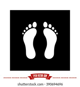 Feet icon vector illustration eps10.