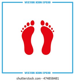 Feet icon vector illustration eps10.