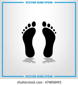 Feet icon vector illustration eps10.